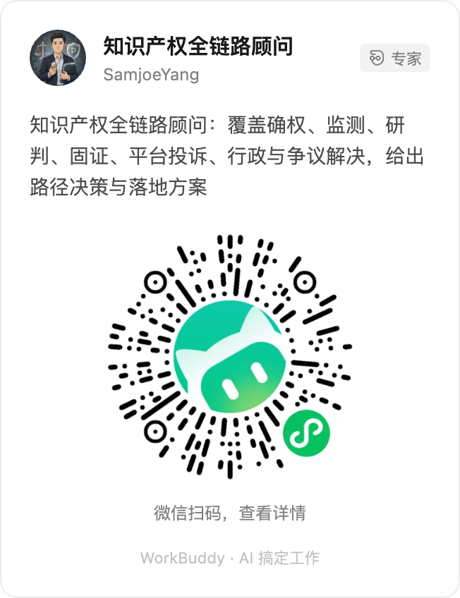 知识产权全链路顾问·微信扫码查看详情